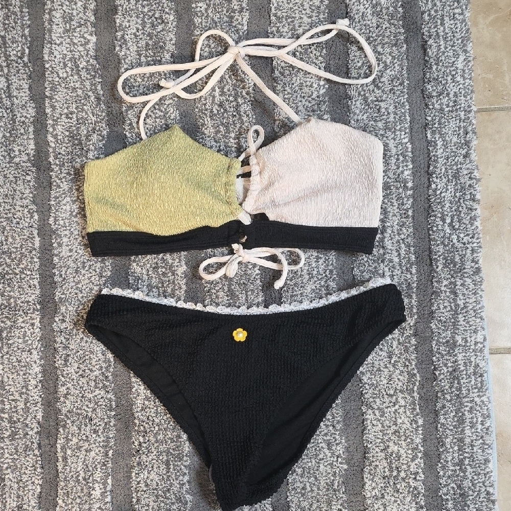 Two-Tone Bikini Set